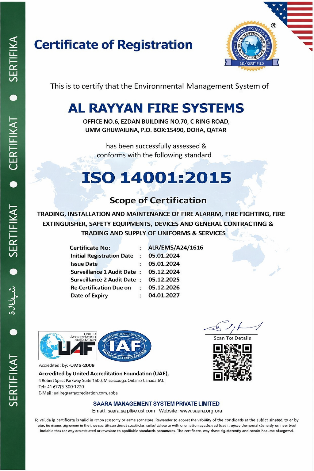 QCDD Certificate